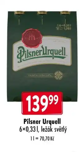 Qanto Pilsner Urquell nabídka