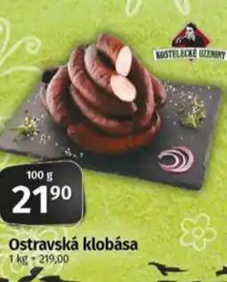 Coop Ostravská klobása nabídka