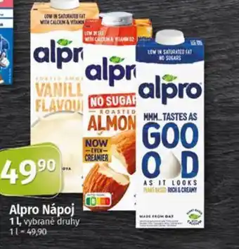 Coop Alpro Nápoj nabídka