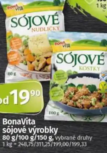 Coop BonaVita sójové výrobky nabídka