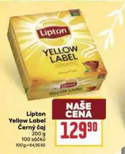 Billa Lipton yellow label černý čaj nabídka