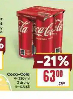 Billa Coca cola 4pack nabídka