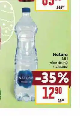 Billa Natura voda nabídka