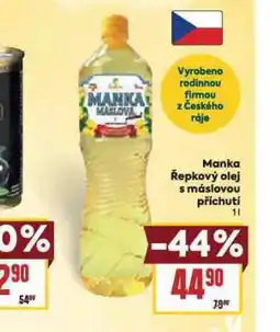 Billa Manka řepkový olej s máslovou příchutí nabídka