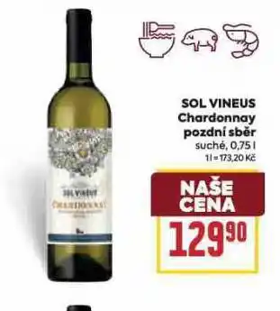 Billa Sol vineus chardonnay nabídka