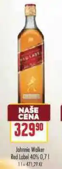 Billa Johnnie walker red label nabídka