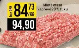 Jip Mleté maso vepřové 20% tuku nabídka