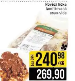 Jip Hovězí lička konfitovaná sous-vide nabídka