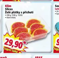 Norma Klim slices želé plátky s příchutí nabídka