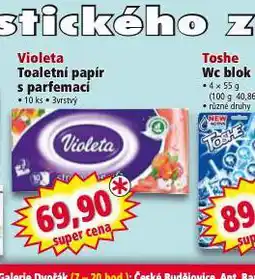 Norma Violeta toaletní papír s parfemací nabídka