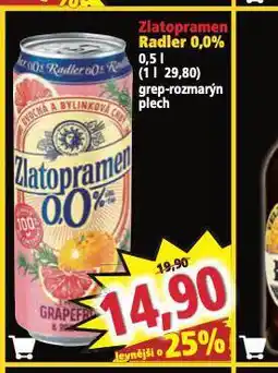 Norma Zlatopramen radler nabídka