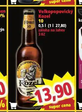 Norma Pivo velkopopovický kozel 10 nabídka