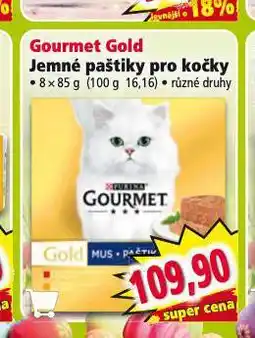 Norma Gourmet gold jemné paštiky pro kočky nabídka