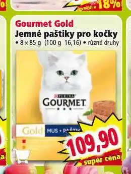 Norma Gourmet gold jemné paštiky pro kočky nabídka