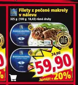 Norma Filety z pečené makrely v nálevu nabídka