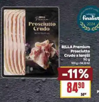 Billa Prosciutto crudo s lanýži nabídka