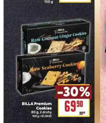 Billa Cookies nabídka