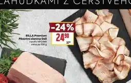 Billa Pikantní slanina deli nabídka