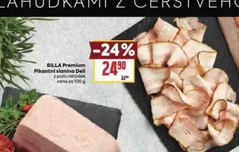 Billa Pikantní slanina deli nabídka