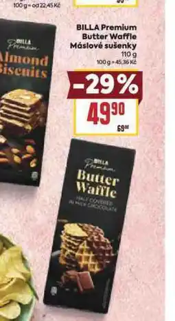 Billa Butter waffle mandlové sušenky nabídka