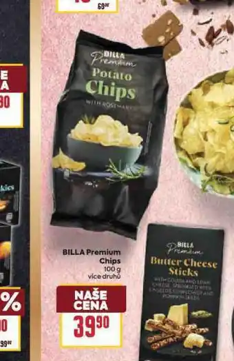 Billa Chips nabídka