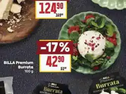 Billa Burrata nabídka