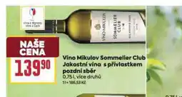 Billa Víno mikulov sommelier club nabídka