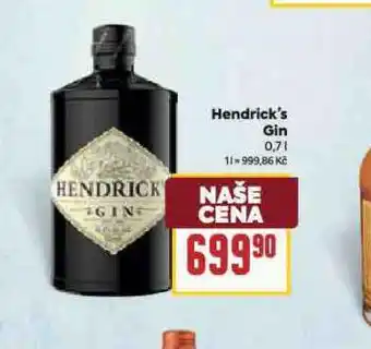 Billa Hendrick´s gin nabídka