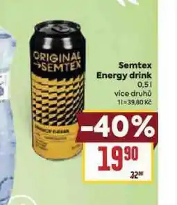 Billa Semtex energy drink nabídka