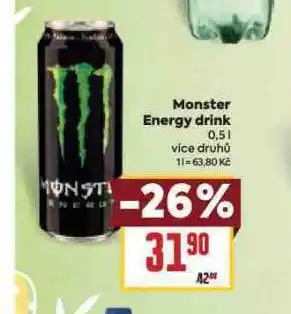 Billa Monster energy drink nabídka