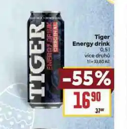 Billa Tiger energy drink nabídka