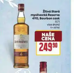 Billa Žitná stará myslivecká reserve 4yo, bourbon cask nabídka