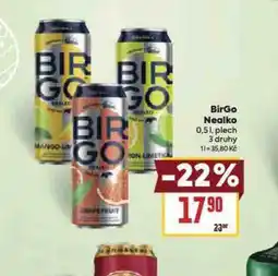 Billa Birgo nealko nabídka