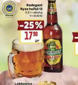 Billa Pivo radegast ryze hořká 12 nabídka