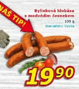 ESO MARKET Bylinková klobása s medvědím česnekem nabídka