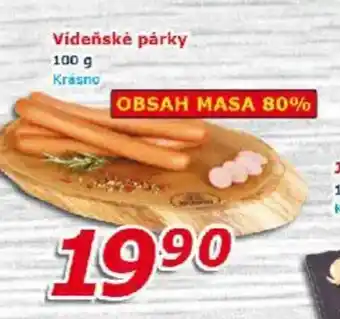 ESO MARKET Vídeňské párky nabídka