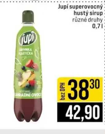 Jip Jupí superovocný hustý sirup nabídka