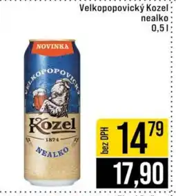 Jip Velkopopovický Kozel nealko nabídka