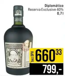 Jip Diplomático Reserva Exclusive 40% nabídka