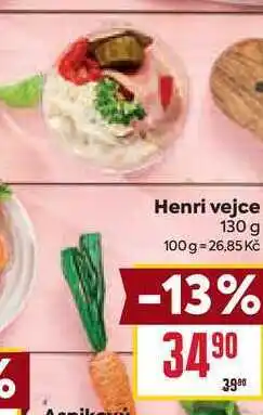 Billa Henri vejce 130 g nabídka