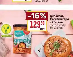 Billa Kimči hot, Červená řepa s křenem 350 g nabídka