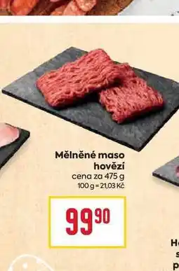 Billa Mělněné maso hovězí cena za 475 g nabídka