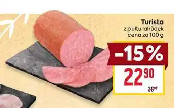 Billa Turista z pultu lahůdek cena za 100 g nabídka