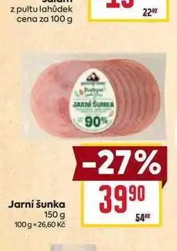 Billa Jarní šunka 150 g nabídka