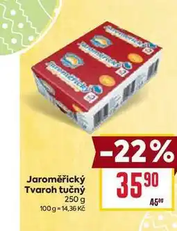 Billa Jaroměřický Tvaroh tučný 250 g nabídka