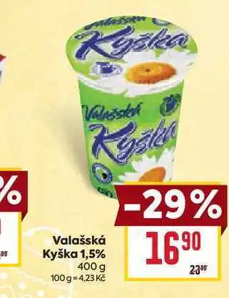 Billa Valašská Kyška 1,5% 400 g nabídka