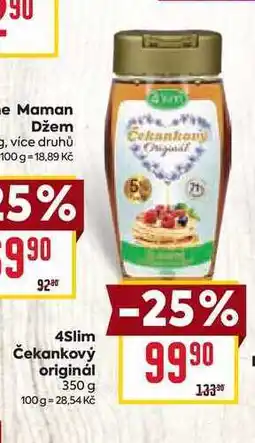 Billa 4Slim Čekankový originál 350 g nabídka