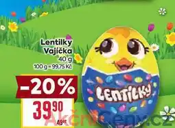 Billa Lentilky Vajíčka 40 g nabídka