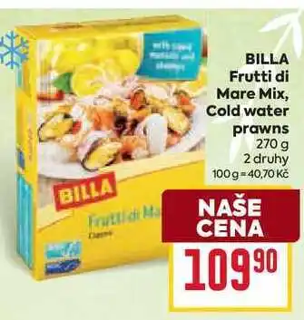 Billa BILLA Frutti di Mare Mix, Cold water prawns 270 g nabídka