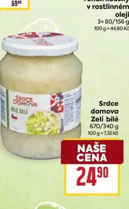 Billa Srdce domova Zelí bílé 670/340 g nabídka